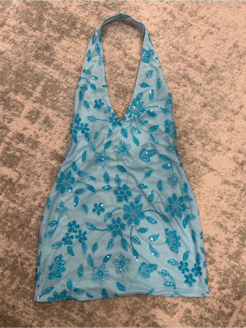 Merida Halterneck Mini Dress